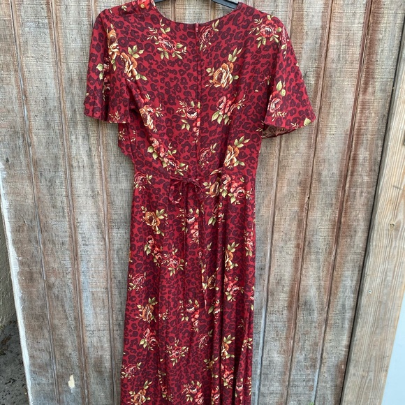 Vintage COCO BLANCO 100% linen maxi floral dress - Picture 8 of 16